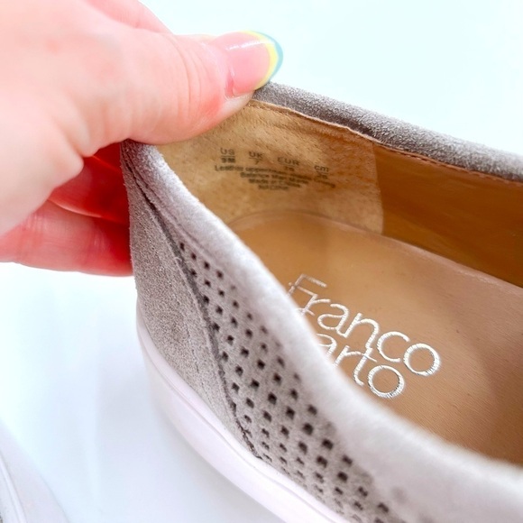 FRANCO SARTO NADINE SLIP-ON SNEAKER Gray  Suede size 9 M - Picture 12 of 15